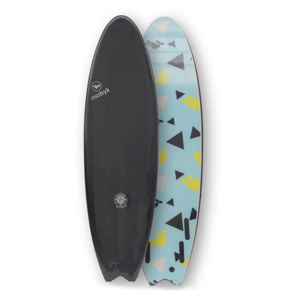 Mobyk surfboards 6´6 black