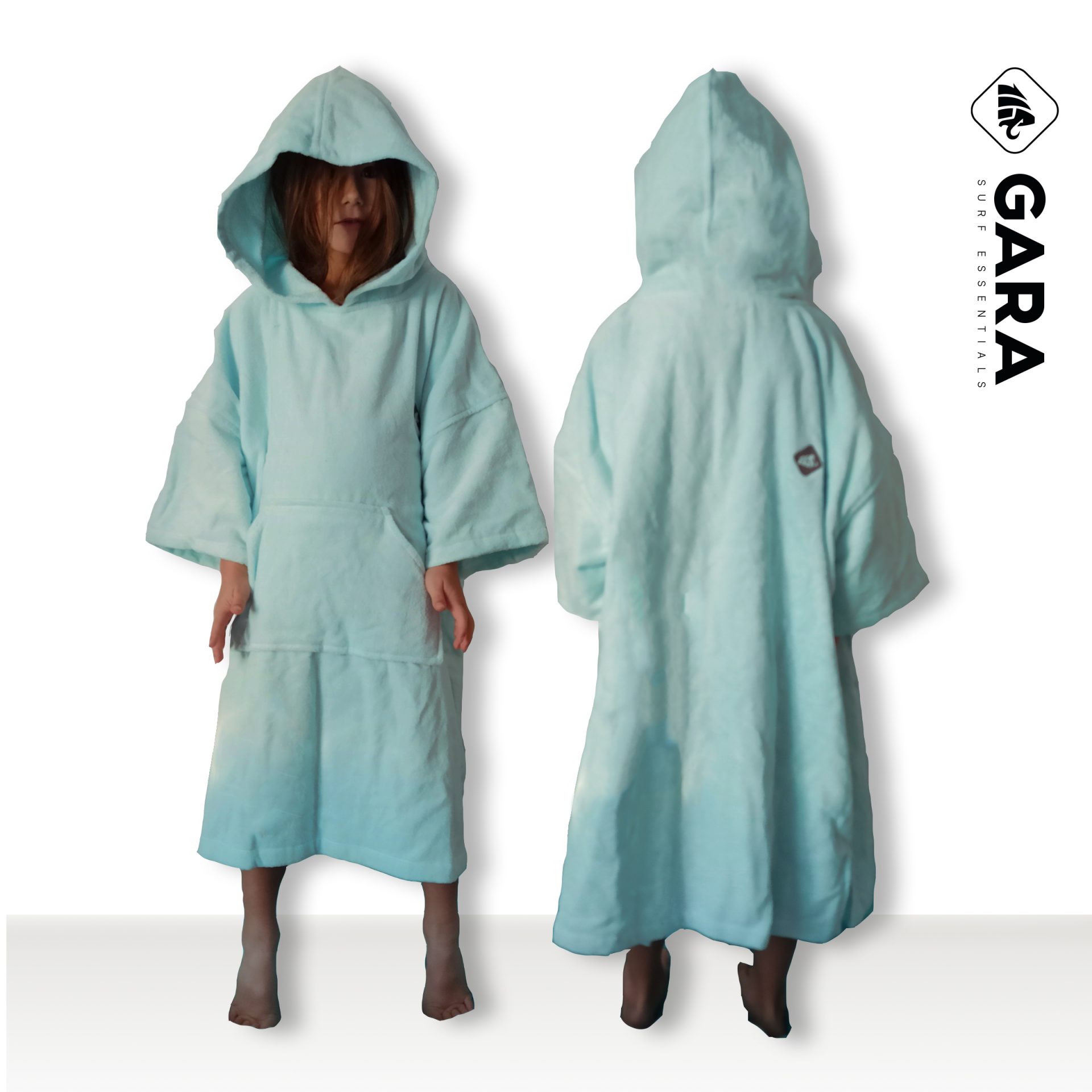 Gara surf poncho for kids Gara surf poncho de secado para niños