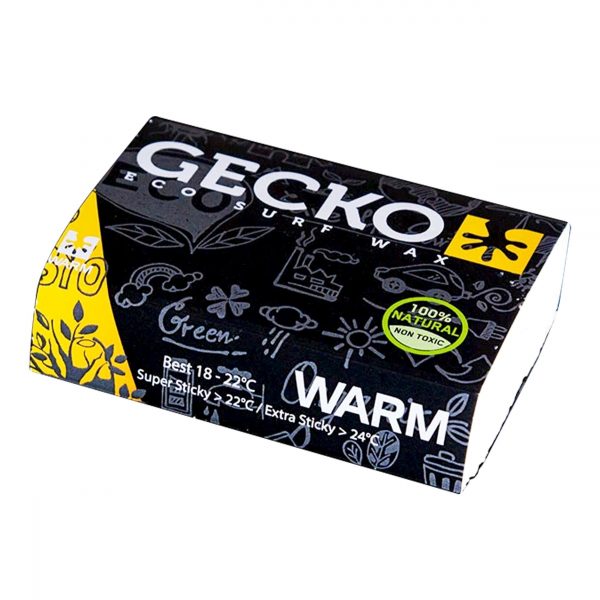 Gecko Eco Friendly Surfboard Wax warm
