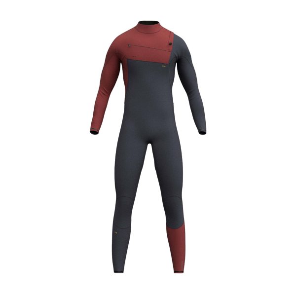 Traje de neopreno para surf de niños premium wetsuits kids 35_45 grey red