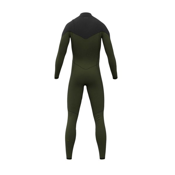 Traje de neopreno para surf de niños premium wetsuits kids 4-5--3-5mm olive -grey premium wetsuit