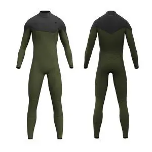 Traje de neopreno para surf de niños premium wetsuits kids 45_35 green